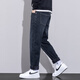Specht Jeans Herren 2025 Sommer Thin Style Fashion Lose konisch gerader Harun Long Hosen 729 Blaugrau 28