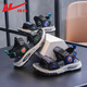 Pull back children's shoes children's sandals 2026 summer new boys' campus breathable sports sandals for middle and large children soft bottom beach shoes black green -0916 37