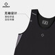 Zhizhe Compression Vest Men's Sports Basketball Training Running Breathable Quick-Drying Tight Fitness Clothing Pure Black XL