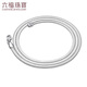 Lukfook Jewelry Cheng Yi same style platinum 950 snake bone chain platinum necklace plain chain gift chain price L04TBPN0020 43cm-7.68g (including labor cost 637 yuan)
