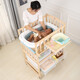 
Best Love Multifunctional Baby Diaper Table Baby BB Shaking Bed Solid Wood Newborn Clothes Fitting Touching Table Massage and Bath Care Table Can Shaking Diaper Table + Storage Box