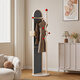 
Shaper full-body mirror floor-to-ceiling mirror cream style rotating clothes hanger fitting mirror home bedroom dressing mirror coat rack integrated cream white