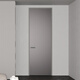 Aoduo aluminum wooden door modern fashion minimalist silent interior door room door bedroom door book series / set Yueying C version