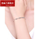 Huiyoulan platinum bracelet for women pt950 zodiac pig platinum bracelet animal year platinum bracelet transfer beads platinum bracelet Chinese Valentine's Day gift Christmas gift transfer pig bracelet 6.56-6.64 g