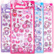 Adolescents autocollants maternelle école primaire Graduation Graduation Give 3D Stickers tridimensionnels Girl Mobile Phone Decoration Autocollants Toy RECAY