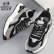 Heni Paul brand sports shoes men's 2025 new dad shoes men's summer thick sole wear-resistant casual shoes non-slip sports trendy shoes black 9913 mesh model 41 sports code