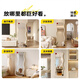 Mercerta mirror full-body mirror wall hanging home dressing mirror Internet celebrity ins style fitting mirror girls bedroom floor-standing mirror bracket/wall-to-wall model 160X60CM