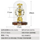 Hermle Clocks赫姆勒时钟现代创意机械座钟台钟客厅单铃打点台式摆件座钟 MT205-030791