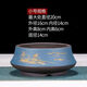 Yixing lila Tonblüten Pot Keramik Haushalt Einfacher runde große, mittlere und kleine Durchmesser Baum Bonsai Topf 693 Schalen kleiner roter Topf mit Kunststoffschale + Abflussnetz