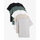 Abercrombie / Fitch Men's 24 Summer 5 pièces combinaison classique petit elk Henry Neck T-shirt à manches courtes KI124-4177 noir, blanc, gris, beige, vert m