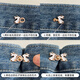Haiyi Duo bear waist button jeans daisy pin waist metal buckle plate waist magic tool waist size change brooch waist button 4 pairs pack