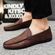 Specht 2025 Jugend Sommer All-Match Koreaner neuer fauler Beanie Schuhe Fashion Casual Herren Loafer Schuhe D838 Brown 40