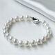 Queen of Pearls Fashionable and Elegant 7-8mm Near Round Freshwater Pearl Bracelet Pearl Bracelet Birthday Gift for Women