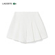 Lacoste Crocodile français Femme Side Zipper Design Simple Casual Casual Daily Commuting Polymed Pleed Shorts GF3879 70V / Beak White 3660