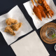 
Fresh life disposable square oil-absorbing paper oven baking paper kitchen soup soup food bottom paper barbecue SH-1047 oil-absorbing paper for food 20*20cm*20