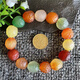 Pangdonglai Quality Alaxan Agate 29# Bracelet Gobi Raw Stone Hand-Splitting Colorful Beads Exquisite Stone Bracelet Hand 1105 16cm