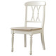 Printed American country style full log dining chair, white color solid wood retro home dining chair #8925 9925 egg white + khaki gray (need to take two shots