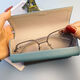 New glasses box portable for men and women students fresh and simple large capacity anti-pressure ins glasses storage box beautiful purple glasses cloth + cleaning liquid