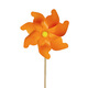 Hi (haizou) Traditional wooden pole colorful windmill outdoor decoration sunflower double-decker windmill children's toy street stall large windmill colorful windmill 18cm with 40cm wooden pole