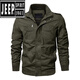 Jeep (Jeep) 2024 Herbst- und Winter-Winter-Plus-Fleece-verdickter Herren-Outdoor-Jacke von Pure Cotton Casual Working Jacket Großgröße Lose Wear-Resistant Top 9903 Khaki M 90-115jin [Jin gleich 0,5 kg] Empfohlen