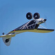 
FMS model aircraft 1700mm PA18 large water take-off and landing entry practice electric remote control fixed-wing aircraft PA-18 white PNP + float + Ruifei Fly Control + XT60 plug