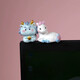 Xixiao zodiac signs micro-landscape cute computer palette small ornaments screen creative healing puppy pendant decoration on car 5 zodiac signs [can be selected] + traceless stickers