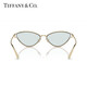 TIFFANY & CO.蒂芙尼 太阳镜女款光感变色墨镜猫眼形渐变色眼镜0TF3095 光致变色镜片/淡金色镜腿6196MF 61
