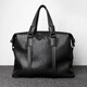 Cow mallette sac à main masculin Horizontal Business Casual Sac Men's Sac Mend Computer Sac C-9888 Black 14 pouces