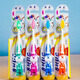 YouJie Hu Shuchen Cepillo de dientes de los niños de los niños Capetio de dibujos animados clásicos de la muñeca para niños de 3-6-6-12 años Protección de dientes y goma de cepillo 20 9904 Modelos [Cepillo de dientes de panda infantil]