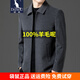 Kangaroo 100% wool woolen jacket men's short autumn and winter thick business jacket men's lapel high-end woolen dad men's clothing gray 170/M