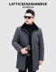 Caesar mink fur all-in-one men's mid-length leather jacket mink coat nick hooded North American mink velvet mink liner high-end lapel single-breasted winter thickened double-sided gray (cotton sleeves) 54/3XL