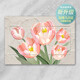 
Shuozhanting distribution box stickers self-adhesive cream wind meter box stickers block distribution box decoration renovation nail-free tulip stickers DA3271 width 43cm high 27cm without frame whole stickers (
