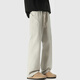 
FOG SKY casual pants for men's autumn drooping and slightly flared pants for trendy loose American diagonal pants for men's wide-leg outdoor straight pants YY-1105 m white regular S (recommended 95-105Jin [Jin equals 0.5 kg])