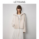 Letrans demi-douzaine de lait pâte feuillette mérinos de la marine en fourrure de fourrure féminine 2024 hiver blanc m
