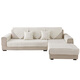 Nabefi full cotton sofa cushion four seasons universal fabric non-slip solid wood seat cushion simple modern leather sofa cover backrest turban beige back grid 70*702 pieces