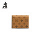 Vogelscheuche Klappe kleine Brieftasche für Frauen Kurzkartentasche für Frauen High-End New Internet Promi Wallet für High-End-Geburtstagsgeschenk für Freundin 34827-6z Brown