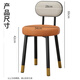 Tianxinglong Stool Home Dining Chair Back Chair Light Luxury Dressing Stool Upholstered Square Stool Dining Table Stool High Stool Bar Chair Plastic Stool F2 Gold Back-Pure Gray