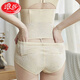 LangSha women's back-off high-waisted tummy control pants, postpartum body shaping, butt lifting, waist-cinching, and corset cotton panties, back-off style-skin color 666 XL 120-139Jin Jin is equal to 0.5 kg