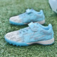 Feelaces Spitzenfreie Kinderfußballschuhe für Studenten, Männer und Frauen, Falcon TF gebrochene Nägel Klettverschluss Turnschuhe Künstliche Gras-Trainingschuhe 6195 Monate Farbe gebrochener Nägel 32 Standard Sportschuhe Größe