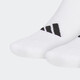 阿迪达斯（adidas）男袜女袜2024冬季新款舒适休闲透气运动袜JN4866 白色|JN4867 M