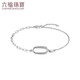 Lukfook Jewelry Platinum Bracelet Möbius Ring Platinum 950 Bracelet Price GJPTBB0012 Approximately 2.23 grams