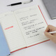 Befon A6 Notebook, Diario de trabajo y estudio, regalo del Día del Maestro, cuaderno de cuentas, suministros de oficinas comerciales, papelería, Libro de color de cuero PU, gris 9923