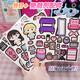 Junkai Ich bin ein großes Star Magnetic Quiet Book Girl Girl's handgefertigtes DIY Girl, ohne Aufkleber Spielzeugbuch Geschenke sehr beliebtes Idol Ruhiges Buch [Magnetic Model] ohne zu schnappen