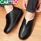Kadile Crocodile Old Beijing Cotton Shoes Zapatos para hombres Invierno más Velvet Lana de cuero Papá Cálido Papá Fuerz