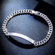 Tan Jin platinum bracelet men's pt950 personalized fashion platinum Cuban men's bracelet domineering chain platinum 999 21cm 136-138 grams width about 12