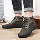 3531 high-top Liberation Shoes Army Green Canvas Shoes Linen Anti-odor Hiking Shoes Migrant Workers Anti-slip Labor Protection Shoes Construction Site Waterproof Glue Shoes High Green Battle Training Shoes 40