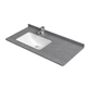 COMPRENDANTS DE SLAB ROCH POUR CUSTO CUSTOMISE, armoire en céramique à bassin unique semi-emballé, bassin, lavage de salle de bain, lavage du visage 12047 cm comptoir + bassin