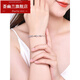 Huiyoulan platinum bracelet for women pt950 zodiac pig platinum bracelet animal year platinum bracelet transfer beads platinum bracelet Chinese Valentine's Day gift Christmas gift transfer pig bracelet 6.56-6.64 g