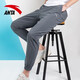 ANTA (ANTA) Sports Long Pants Men's 2026 Autumn and Winter Ice Silk Breathable Trendy Running Thin Loose Quick-drying Sports Pants Men's Pants A Basic Gray Tie-Up (Ice Silk Quick-drying) XL /180 Suitable for 140-160Jin Jin is equal to 0.5 kg