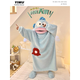 Duoxianju funny clown fish coral velvet pajamas best friend couple cartoon one-piece long nightgown home clothes thickened blue shark single nightgown #4839 M Recommended 75-120Jin [Jin equals 0.5 kg]